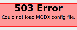 modx_503_error_install